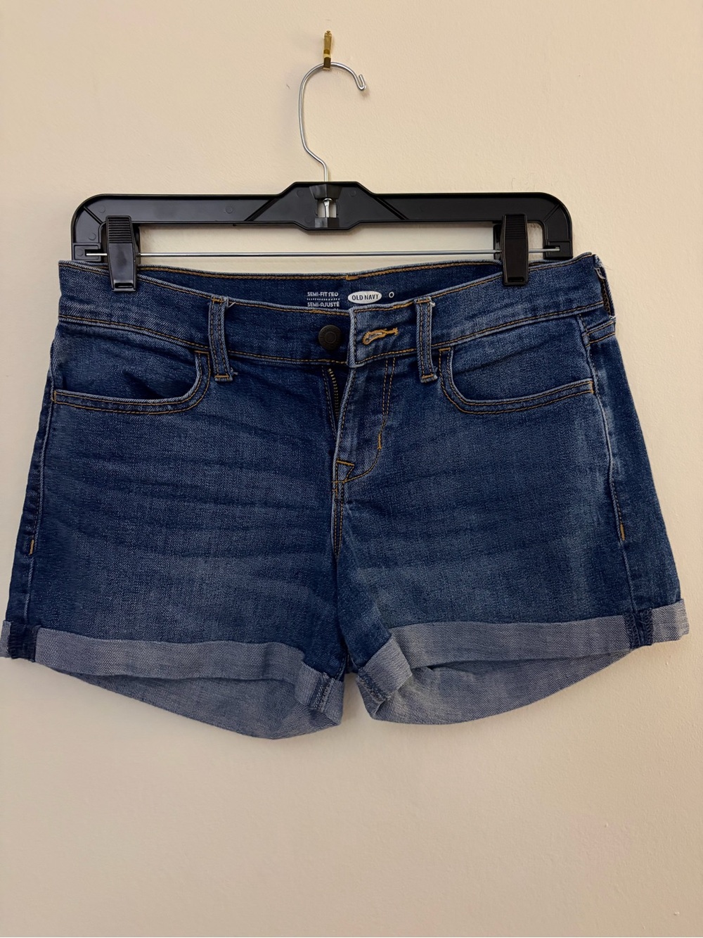 Old Navy Blue Rolled-Hem Denim Shorts